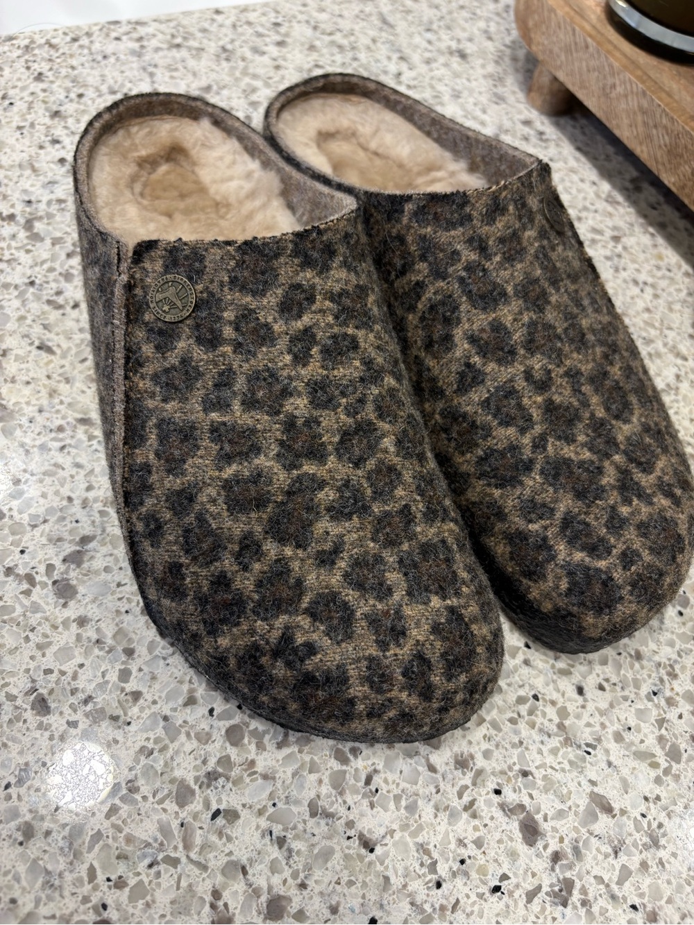 Leopard Birkenstock Slippers 38